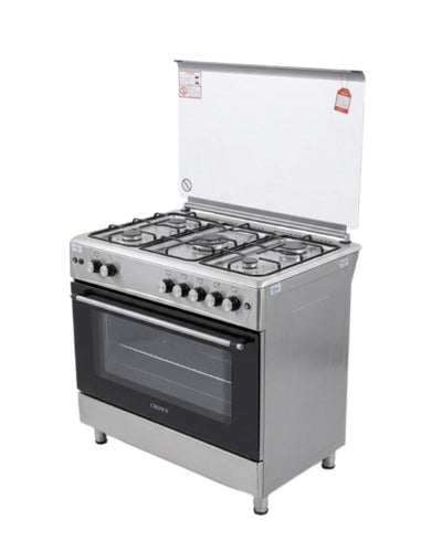 فرن غاز كراون - 90 سم - ستانلس ستيل CRO.K9621MF2SS